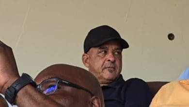 Coach Owen Da Gama at the Old Peter Mokaba Stadium