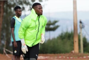 Goalkeeper Donovan Bernard during a Zimbabwe Warriors training