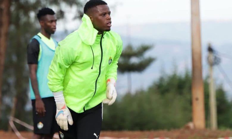 Goalkeeper Donovan Bernard during a Zimbabwe Warriors training