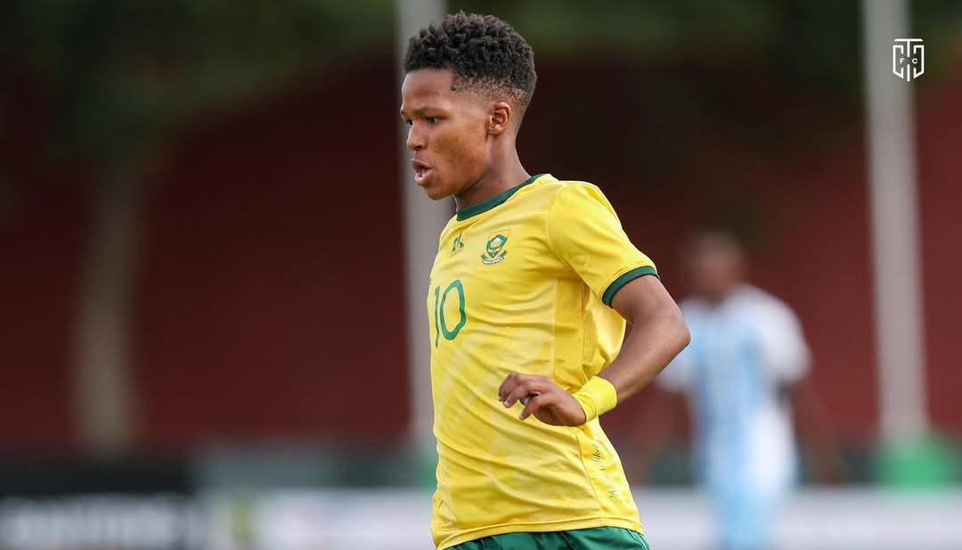 Cape Town City midfielder Emile Witbooi in action for SA’s U17