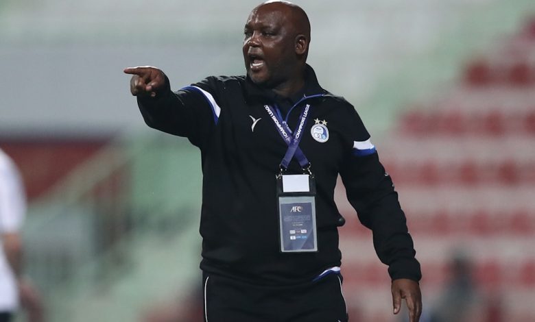 Esteghlal FC coach Pitso Mosimane during a game