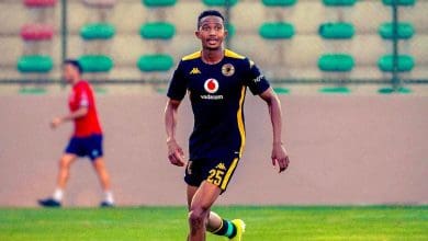 Kaizer Chiefs defender Given Msimango during training