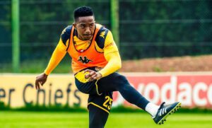 Kaizer Chiefs defender Given Msimango during training session