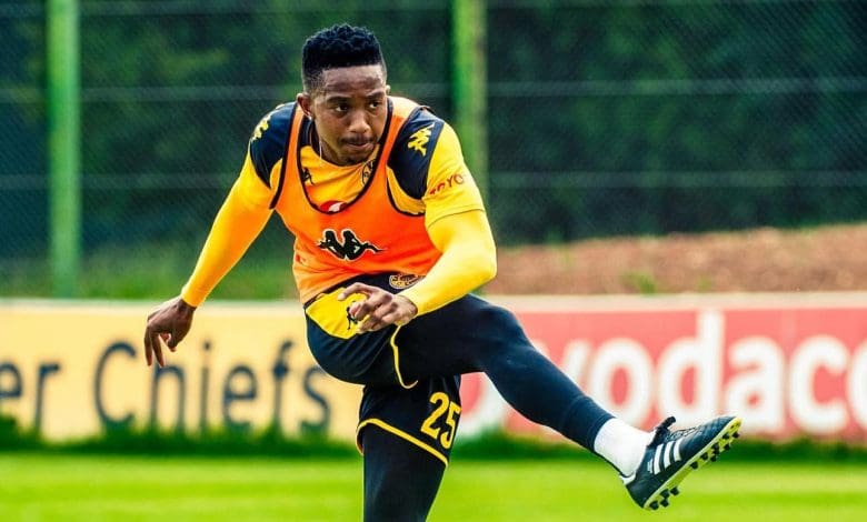 Kaizer Chiefs defender Given Msimango during training session