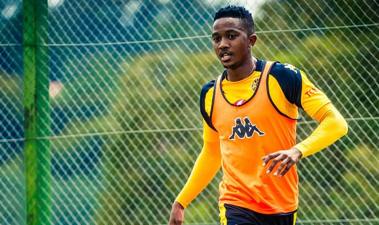 Kaizer Chiefs defender Given Msimango during training session