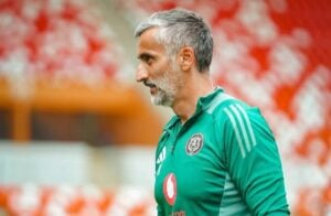 Orlando Pirates coach Jose Riveiro during training