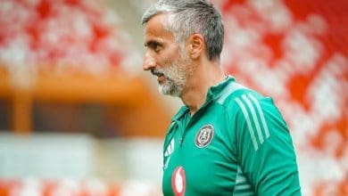 Orlando Pirates coach Jose Riveiro during training