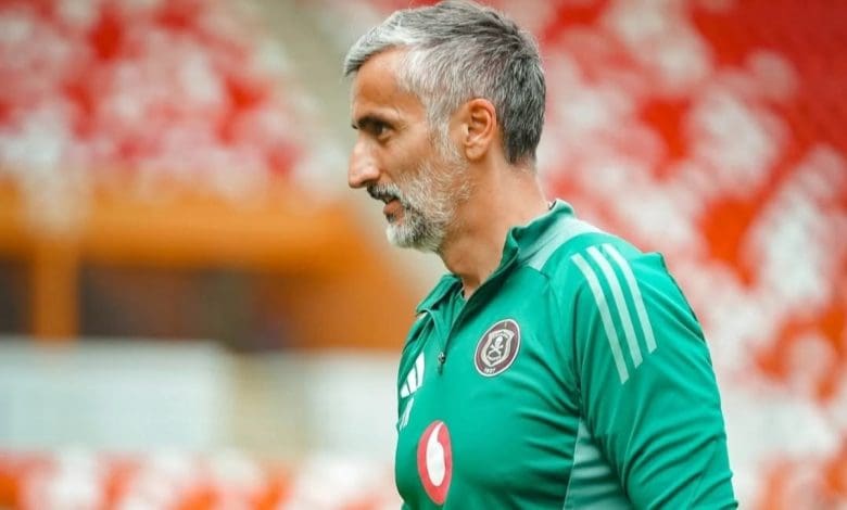 Orlando Pirates coach Jose Riveiro during training