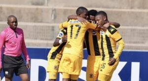 Kaizer Chiefs DDC team celebrating a goal