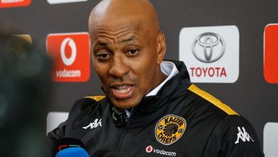 Kaizer Chiefs Sporting Director Kaizer Motaung Jr addressing the media