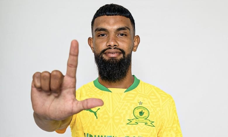 Mamelodi Sundowns new Keanu Cupido during his unveiling