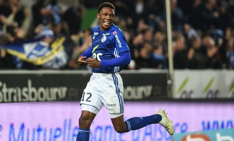 Lebo Mothiba during his time at Strasbourg in France.