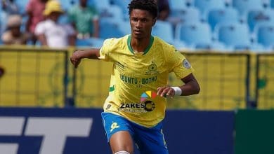 Malibongwe Khoza during Mamelodi Sundowns game