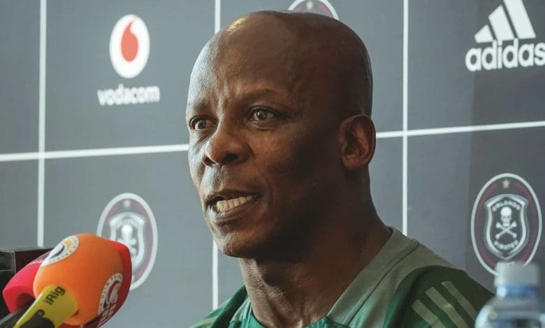 Orlando Pirates assistant coach Mandla Ncikazi during the press conference