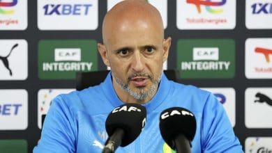 Mamelodi Sundowns coach Miguel Cardoso during press conference