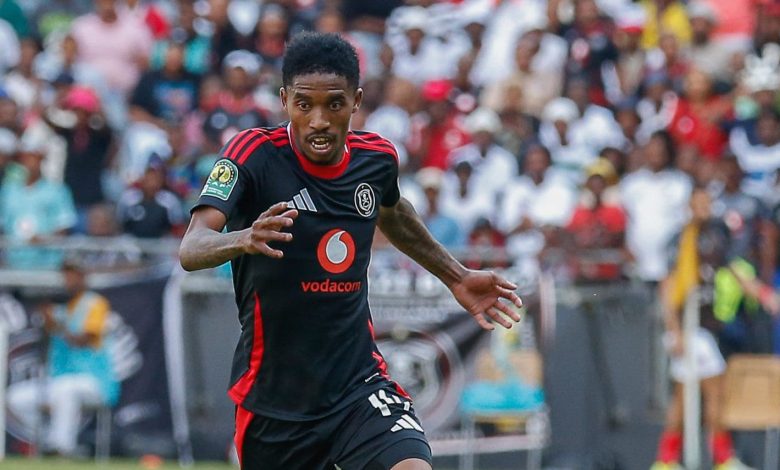 Monnapule Saleng in action for Orlando Pirates.