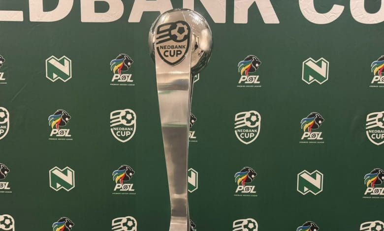 Nedbank Cup trophy during the launch