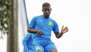 Mamelodi Sundowns attacker Neo Maema in training