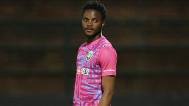 AmaZulu FC goalkeeper Olwethu Mzimela during his debut