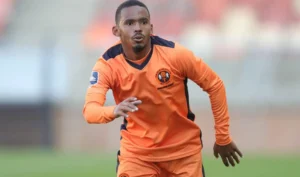 Oswin Appollis running during a game, wanted by Kaizer Chiefs