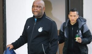 Coach Pitso Mosimane ahead of Esteghlal FC's match against Sepahan.