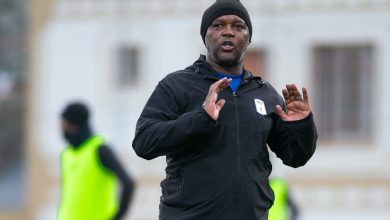 Pitso Mosimane during a training session