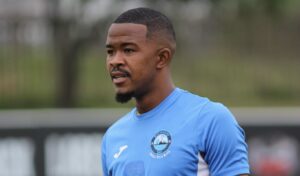Kaizer Chiefs loanee Sabelo Radebe at Richards Bay FC training