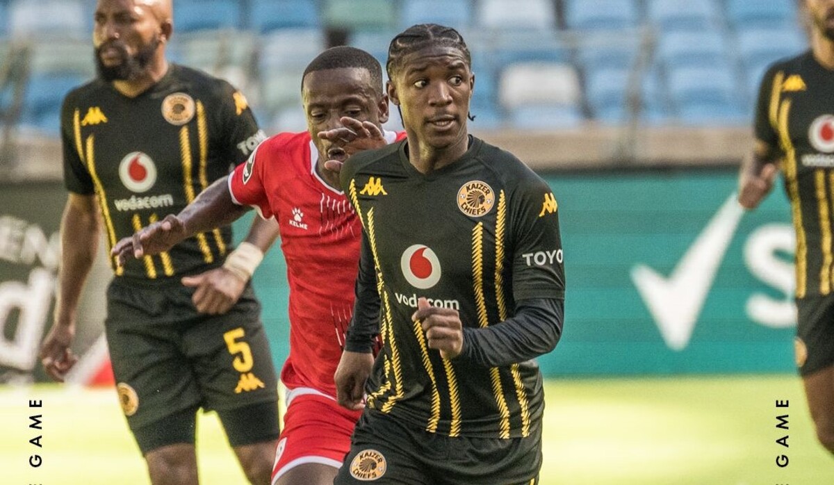 Kaizer Chiefs midfielder Samkelo Zwane during a clash with Sekhukhune United