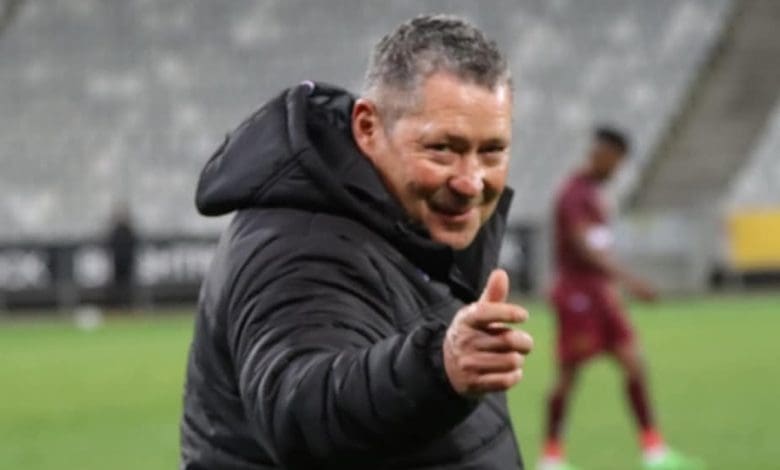 Stellenbosch FC head coach Steve Barker.