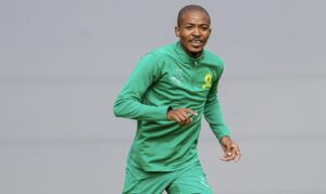 Mamelodi Sundowns utility player Thapelo Morena in training