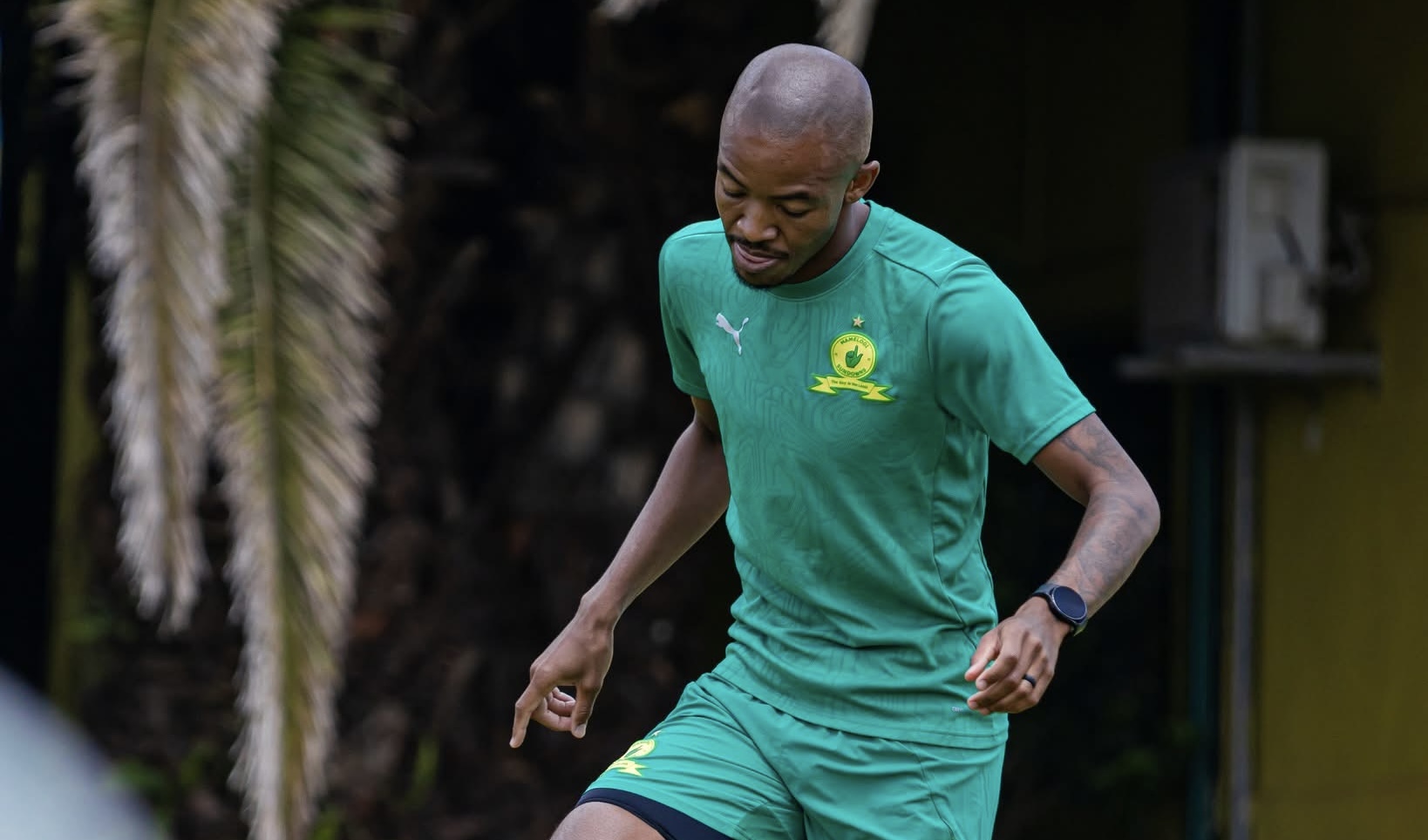 Mamelodi Sundowns utility player Thapelo Morena during training at Chloorkop 