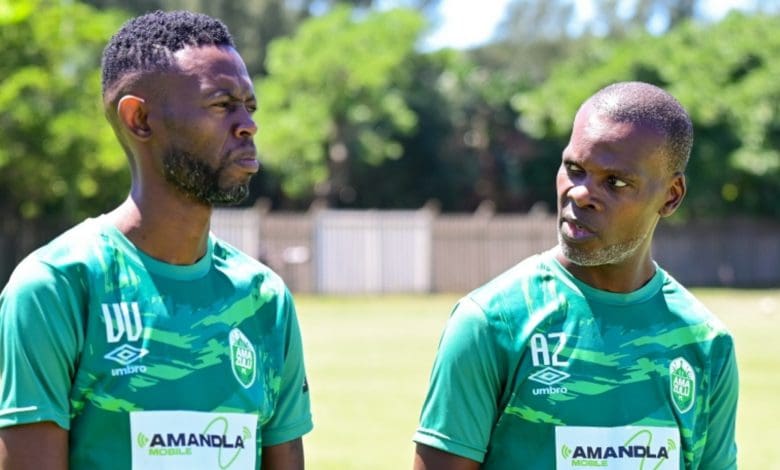 AmaZulu FC co-coaches Vusumuzi Vilakazi and Arthur Zwane