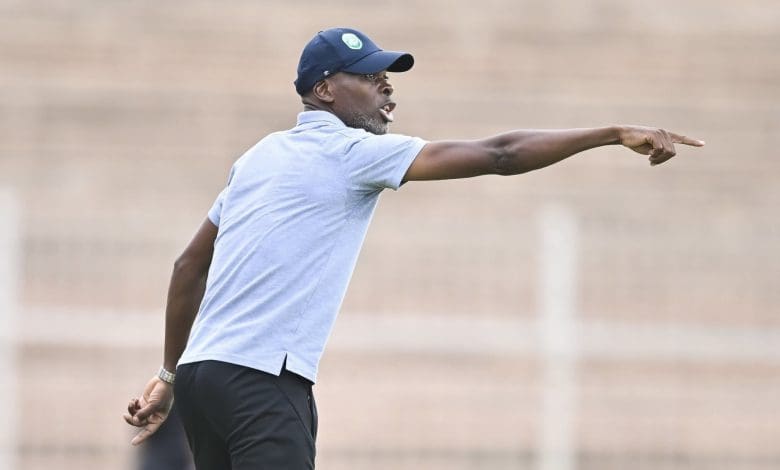 AmaZulu FC coach Arthur Zwane giving instructions