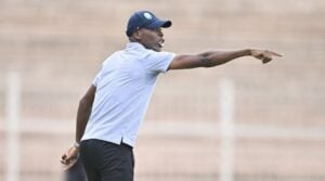 AmaZulu FC coach Arthur Zwane giving instructions