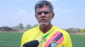 Ex-Jose Mourinho assistant Baltemar Brito during his brief stint as Zimbabwe national team coach