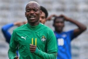 Khama Billiat in Zimbabwe national team colors