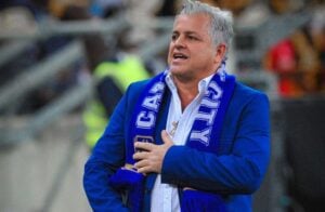 Cape Town City FC chairman John Comitis during a game