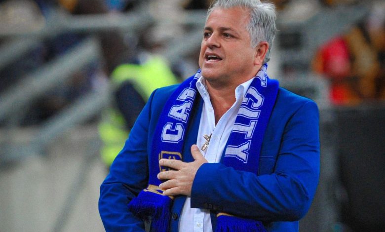 Cape Town City FC chairman John Comitis during a game