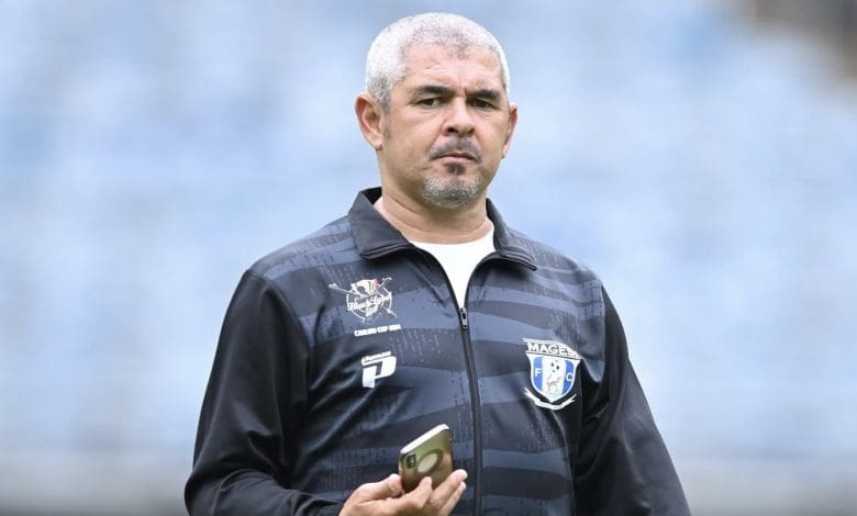 Former Magesi FC coach Clinton Larsen during the Carling Black Label Cup match