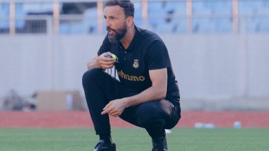 Coach Sead Ramovic during a training session at Yanga SC