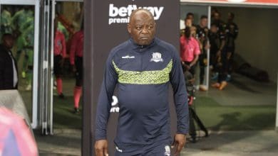 Marumo Gallants coach Dan Malesela walking from tunnel