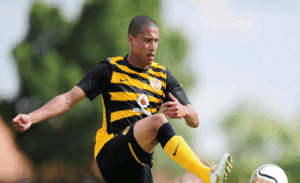 Dominic Isaacs during his time at Kaizer Chiefs