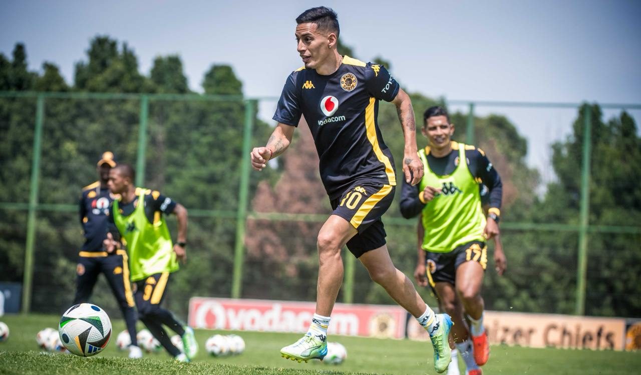 Gaston Sirino of Kaizer Chiefs at training