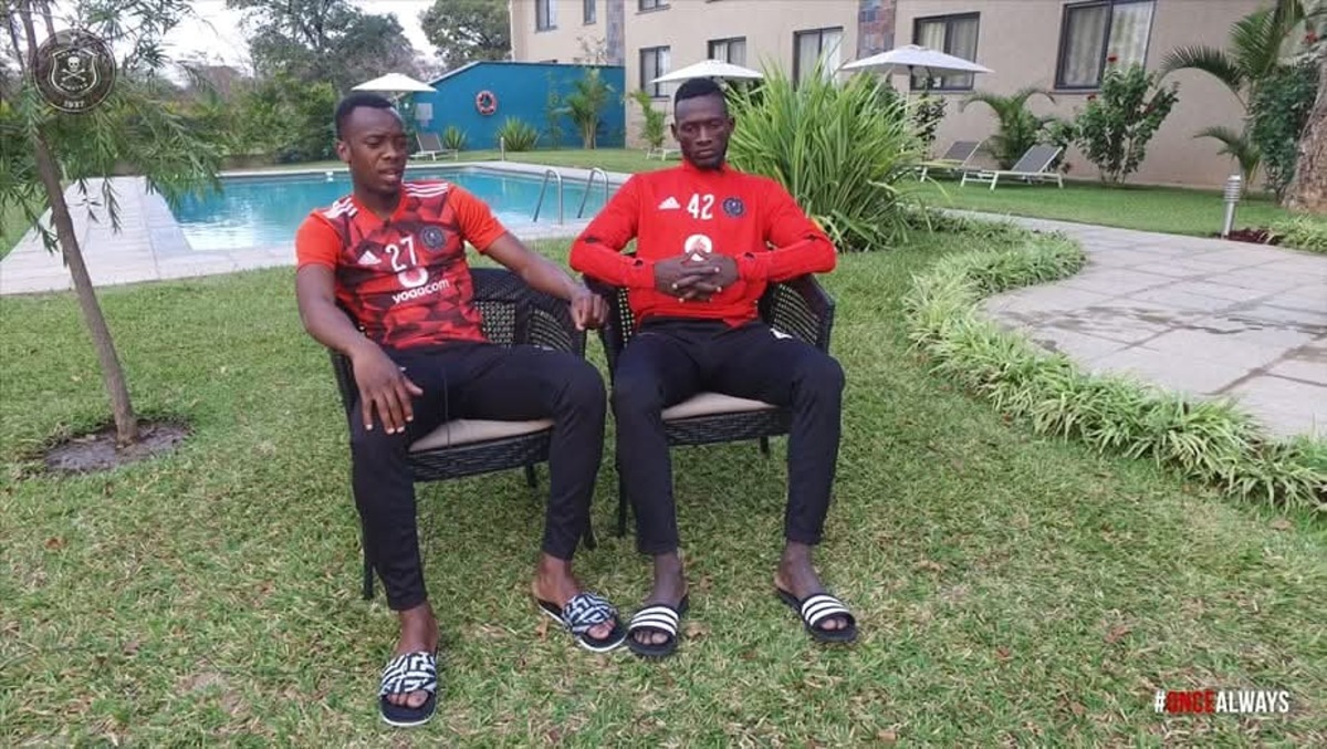 Justin Shonga and Augustine Mulenga during an interview