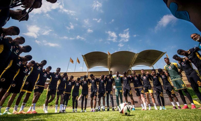 Kaizer Chiefs players at the Village after a training session