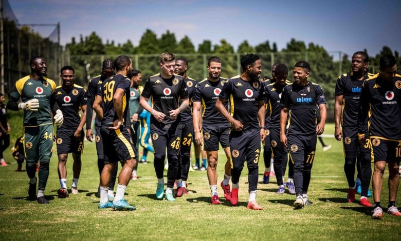 Kaizer Chiefs players during training