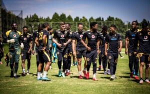Kaizer Chiefs players during training
