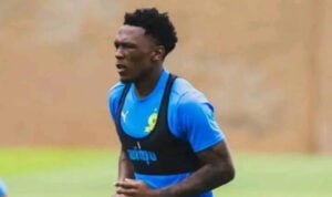 Lebo Mothiba training with Mamelodi Sundowns at Chloorkop