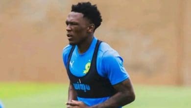 Lebo Mothiba training with Mamelodi Sundowns at Chloorkop