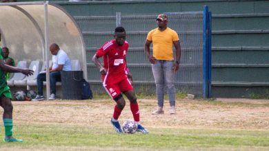 Luyolo Nomandela in action for ABC Motsepe League side Tiger Boys